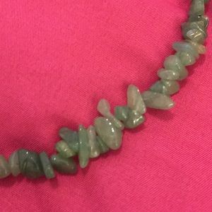 Beautiful green quartz long necklace